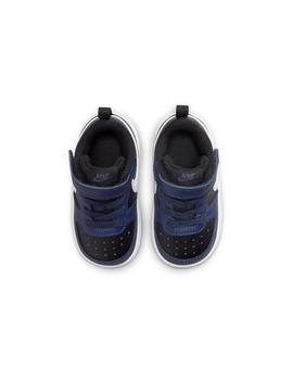 Zapatilla Baby Nike Court Borough Azul Negra