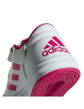 Zapatilla adidas Altasport Niña Blanca y rosa