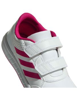 Zapatilla adidas Altasport Niña Blanca y rosa