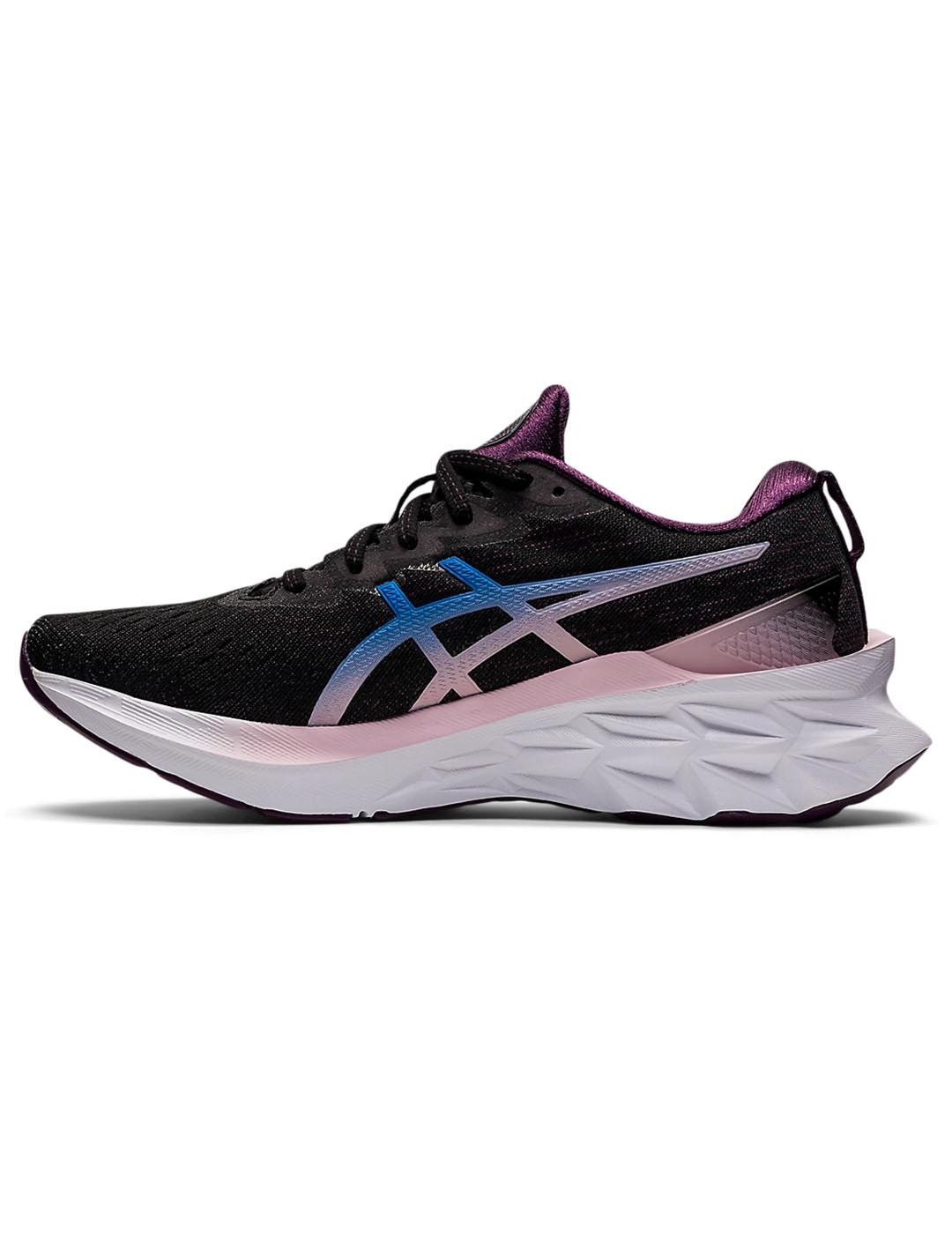 Asics mujer sales negras y rosas