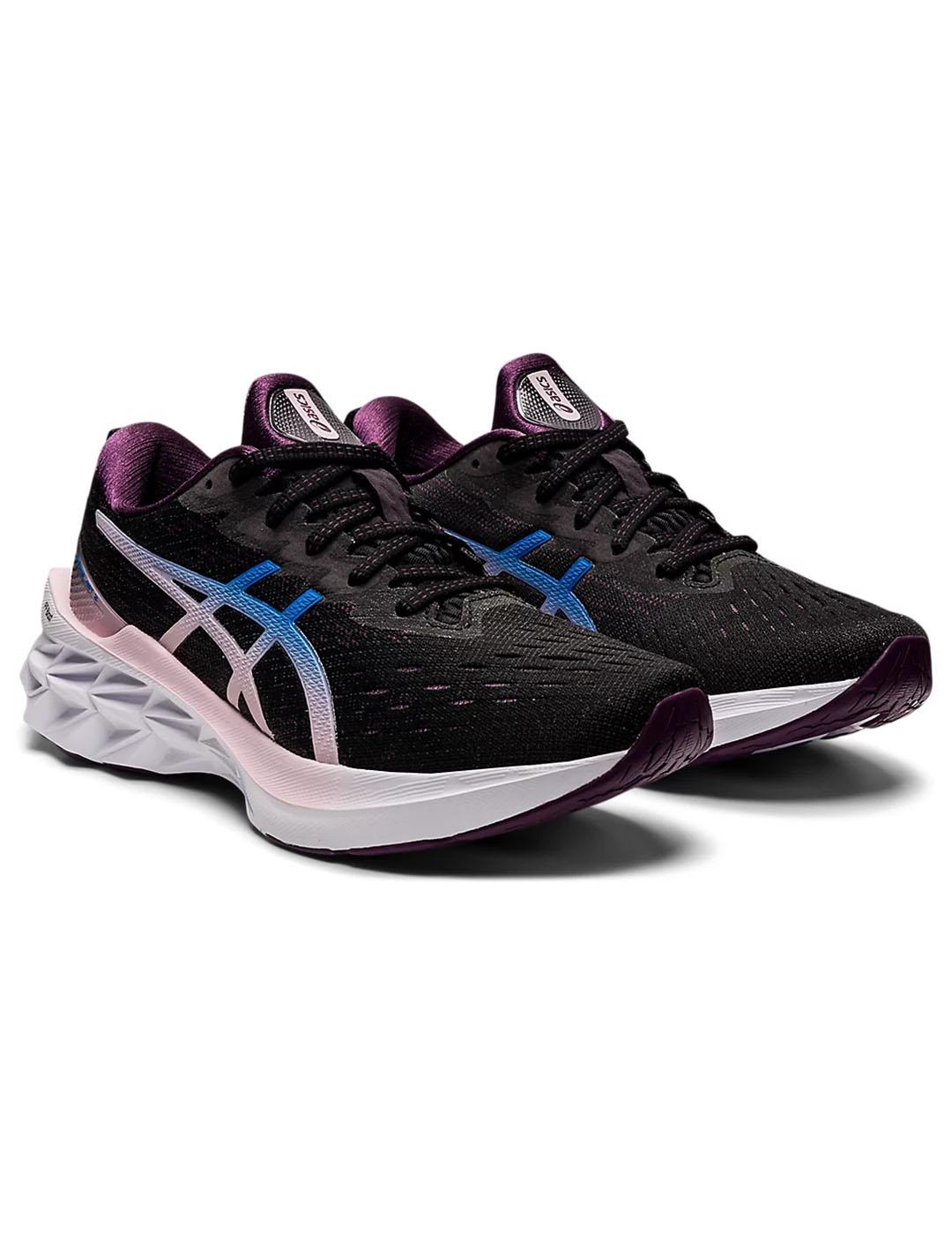Zapatilla Mujer Asics NOVABLAST 2 Negra Rosa