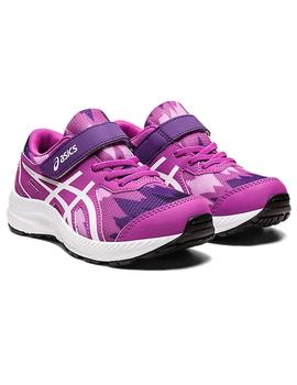 Zapatilla Niña Asics Contend ™ 8 Prin Ps Morado Blanca