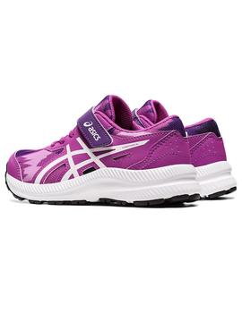 Zapatilla Niña Asics Contend ™ 8 Prin Ps Morado Blanca