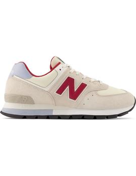 Zapatilla Hombre New Balance 574 Rugged Beige Granate.