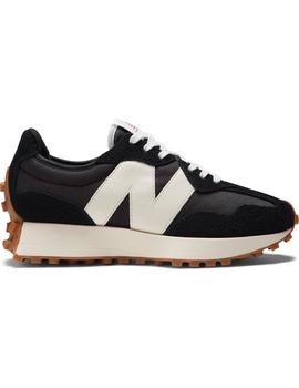 Zapatilla Mujer New Balance 327 Negra Blanca