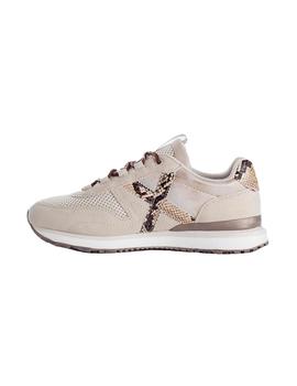 Zapatilla Mujer Munich Sunset 32 Beige Print