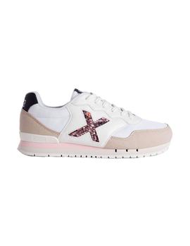 Zapatilla Mujer Munich Dash 148 Beige Rosa