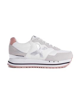 Zapatilla Mujer Munich Dash Sky 05 Beige Plata