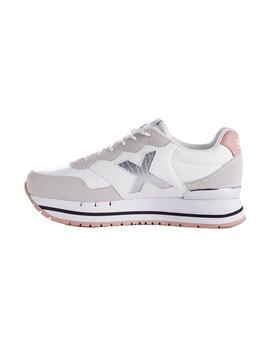 Zapatilla Mujer Munich Dash Sky 05 Beige Plata