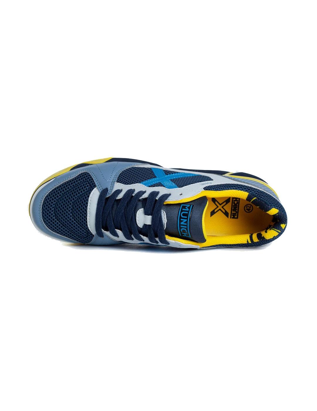 Munich ONE INDOOR 36 Amarillo/Azul  Zapatillas fútbol sala Hombre