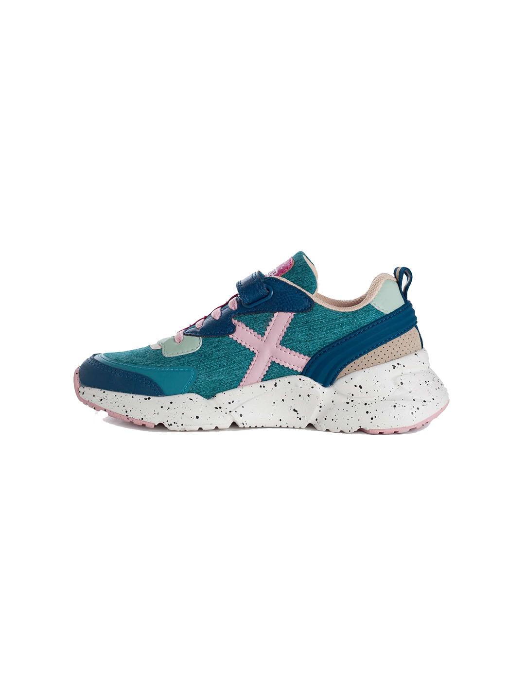 Zapatilla Munich Niña Mini Track 54 Verde
