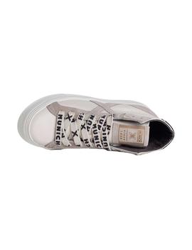 Zapatilla Mujer Munich NIM 19 Crema Gris