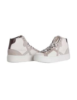 Zapatilla Mujer Munich NIM 19 Crema Gris