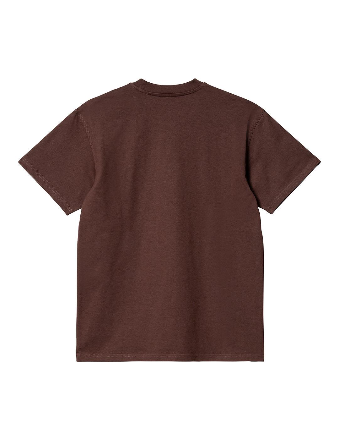 Camiseta Hombre Carhartt WIP America Script Granate