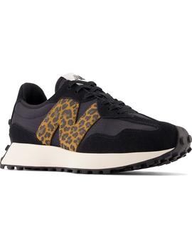 Zapatilla Mujer New Balance 327 Negra Leopardo