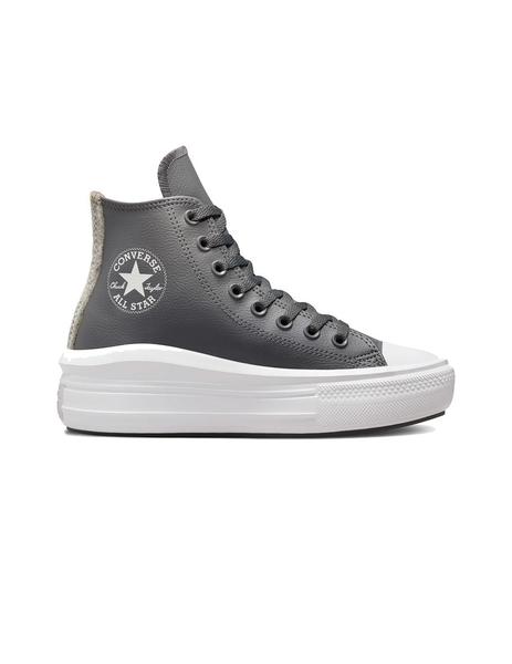 ruido virtud Previamente Zapatilla Mujer Converse Move Hi Piel Gris