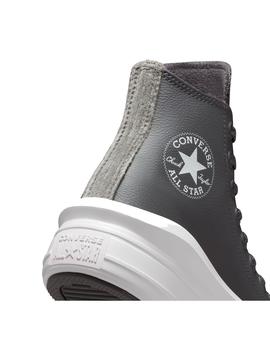 Zapatilla Mujer Converse Move Hi  Piel Gris