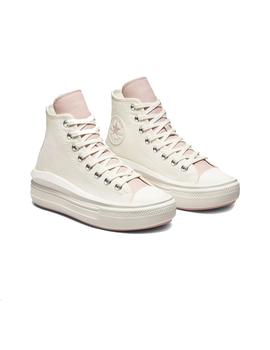 Zapatilla Mujer Converse Move Hi Crudo Rosa Palo