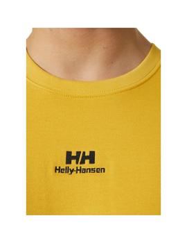 Camiseta Hombre Helly Hansen YU Patch Mostaza