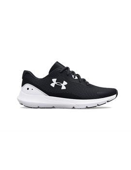 Zapatilla Hombre Under Armour Surge 3 Negra Blanca