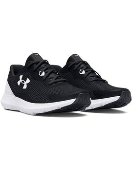 Zapatilla Hombre Under Armour Surge 3 Negra Blanca