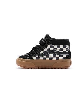 Zapatilla Baby Vans Sk8-Mid V MTE-1 Negra cuadros