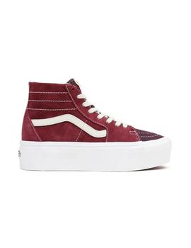 Zapatilla Mujer Vans Sk8-HI Tapered Stackfo Granat