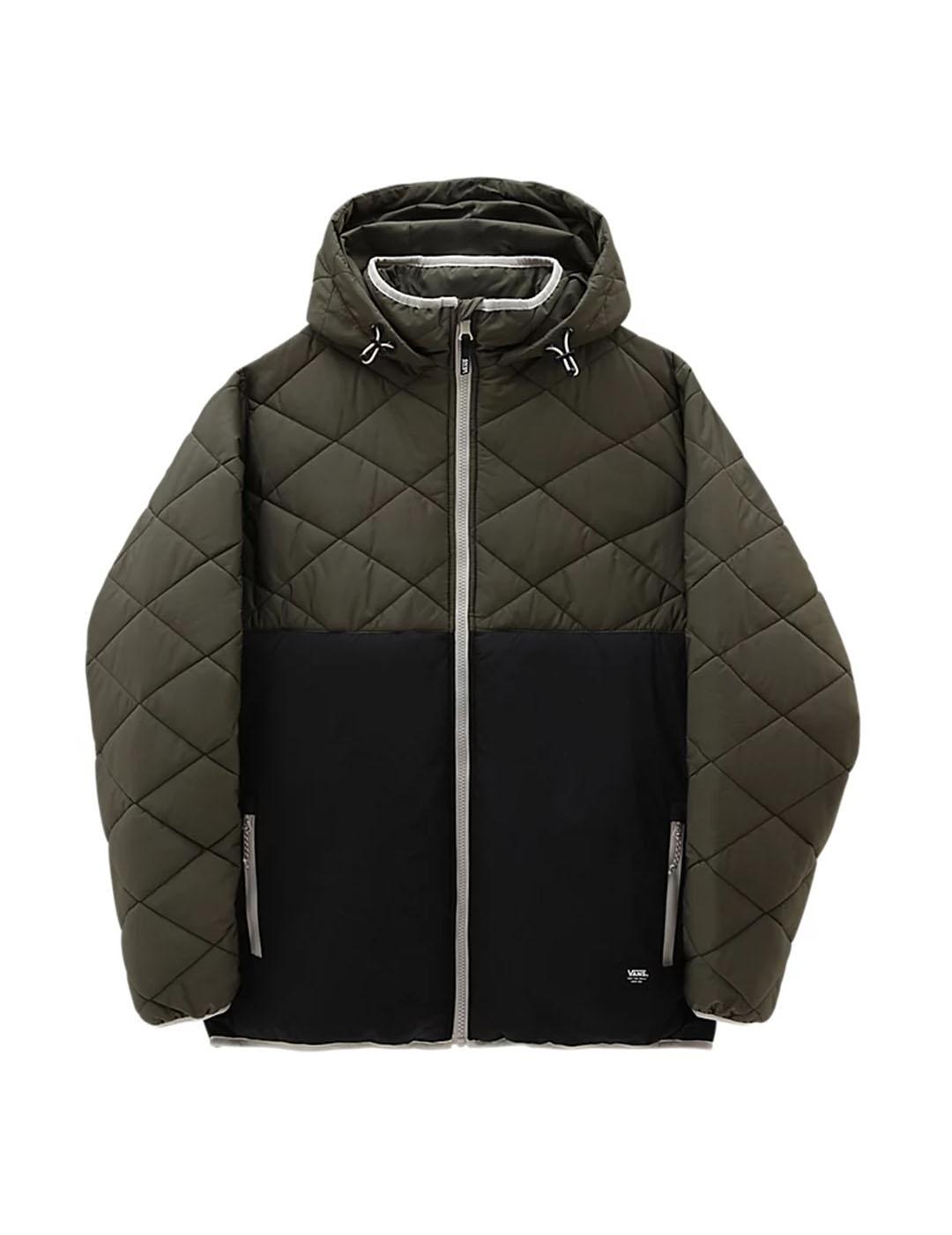Abrigos vans hombre top negro