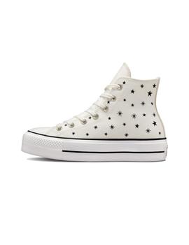 Zapatilla Mujer Converse Ctas Lift Hi Estrellas