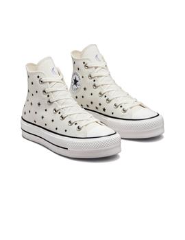 Zapatilla Mujer Converse Ctas Lift Hi Estrellas