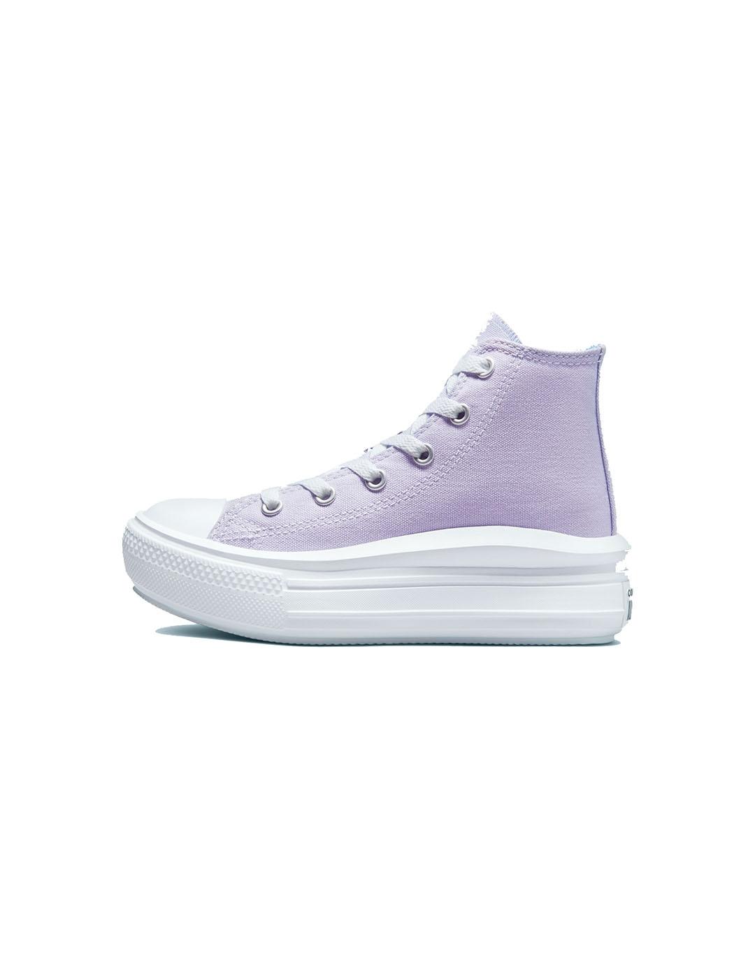 Zapatilla NIña Converse Move Hi Lila