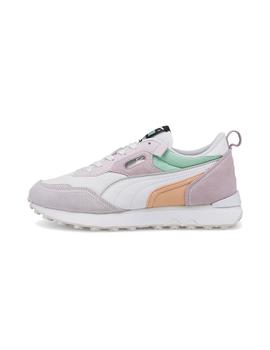 Zapatilla Mujer Puma Rider FV Blanca Lila Verde Na