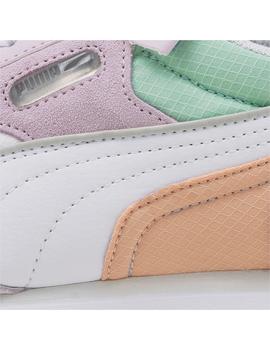 Zapatilla Mujer Puma Rider FV Blanca Lila Verde Na