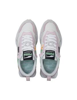 Zapatilla Mujer Puma Rider FV Blanca Lila Verde Na