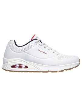 Zapatilla Hombre Skechers Uno Blanco/Marino