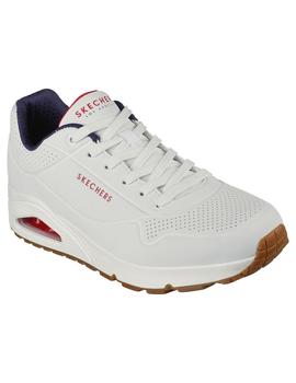 Zapatilla Hombre Skechers Uno Blanco/Marino