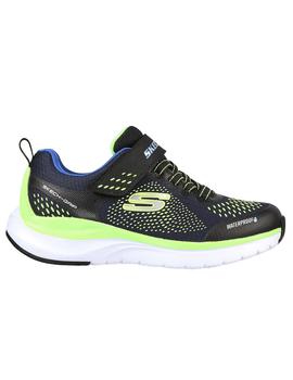 Zapatilla Niño Skechers Ultra Groove Marino/Verde