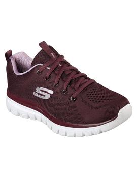 Zapatilla Mujer Skechers Graceful Granate