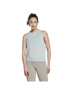 Camiseta Mujer Reebok Yoga Celeste