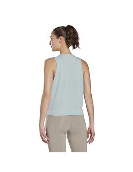 Camiseta Mujer Reebok Yoga Celeste