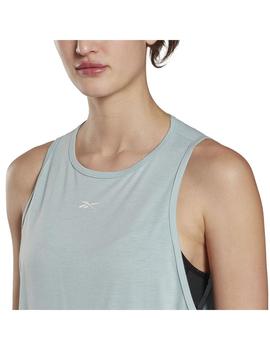 Camiseta Mujer Reebok Yoga Celeste