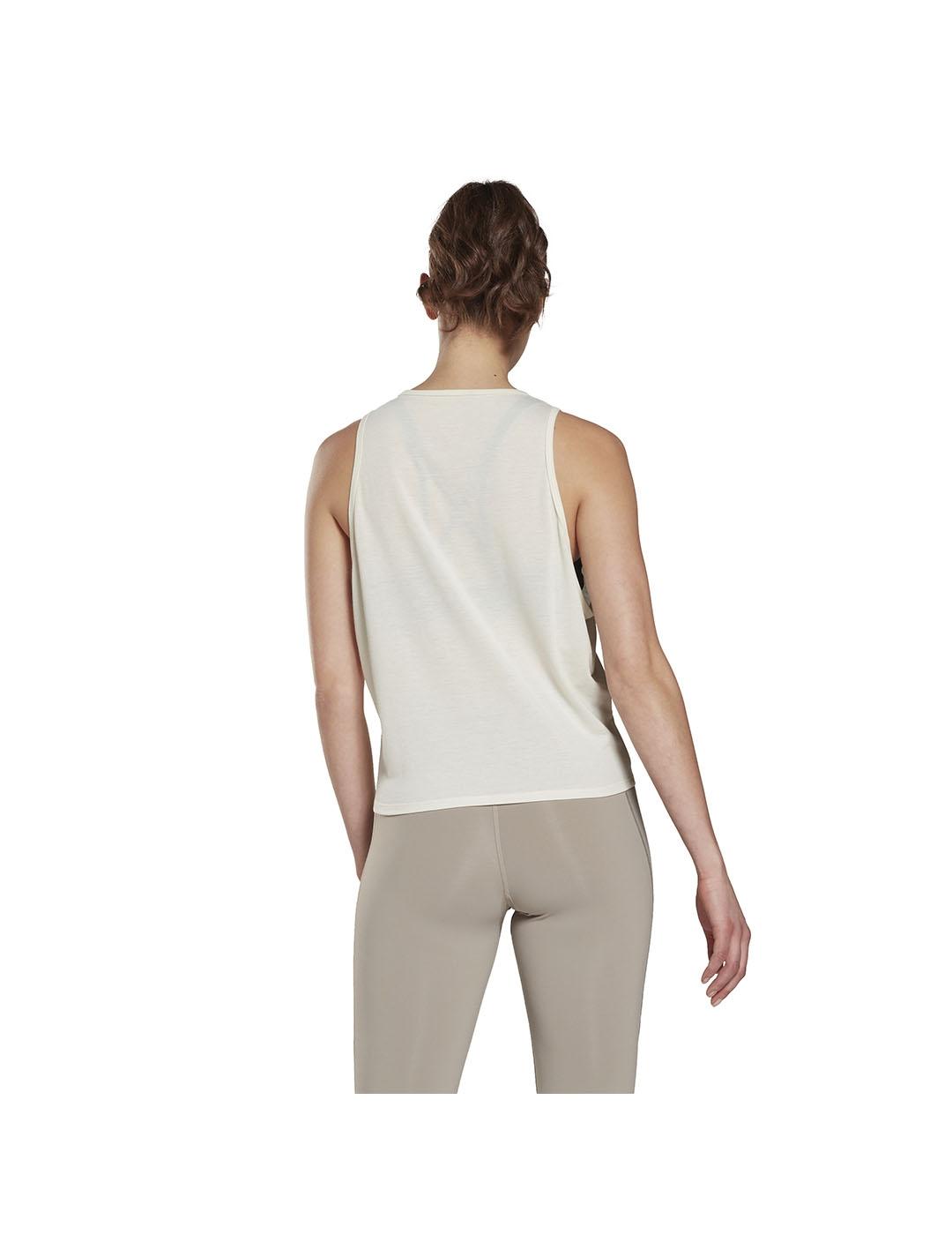 Camiseta Mujer Reebok Yoga Beige