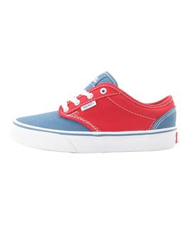 Zapatilla Vans Atwood Niño Azul y Roja