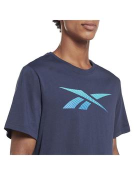 Camiseta Hombre Reebok Logo Tee Marino