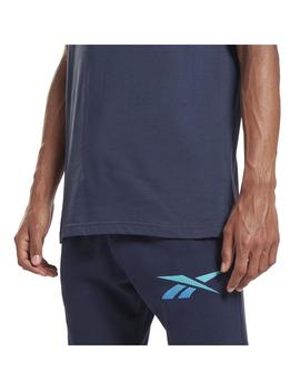 Camiseta Hombre Reebok Logo Tee Marino