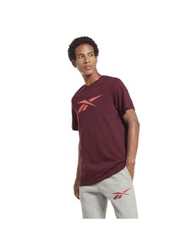 Camiseta Hombre Reebok Logo Tee Granate