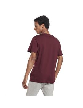 Camiseta Hombre Reebok Logo Tee Granate