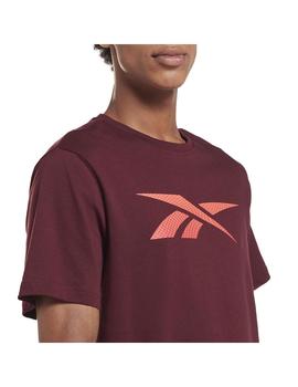 Camiseta Hombre Reebok Logo Tee Granate