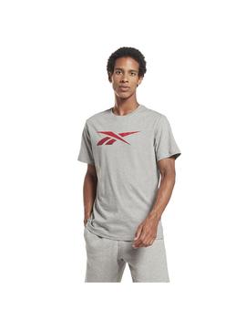 Camiseta Hombre Reebok Logo Tee Gris