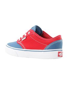 Zapatilla Vans Atwood Niño Azul y Roja